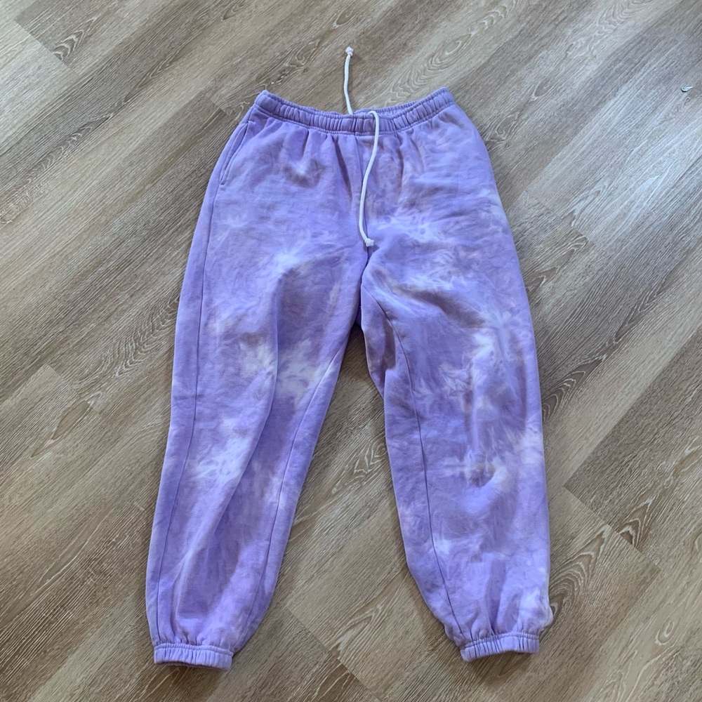 PacSun Lilac Tie Dyed Sweatpants